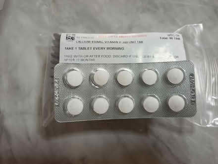 Photo of free Calcium 450mg + Vit D 200 unit tab (Tampines, bukit merah area) #2