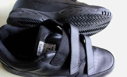 Photo of free Mens Black Trainers with Velcro 10 (Parkstone BH12) #1