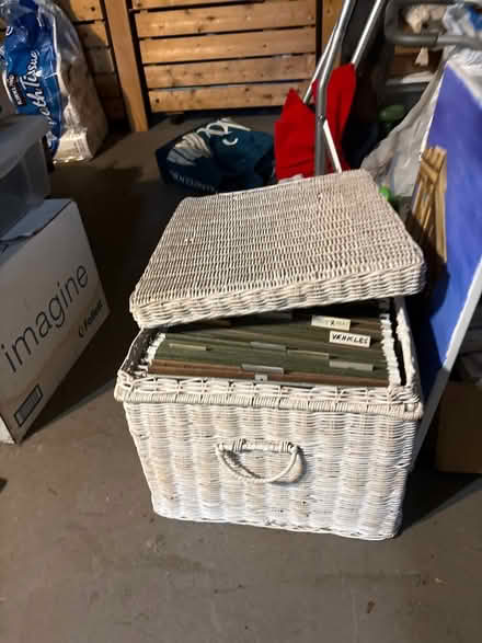 Photo of free Wicker filing box (Mt. Tabor) #1