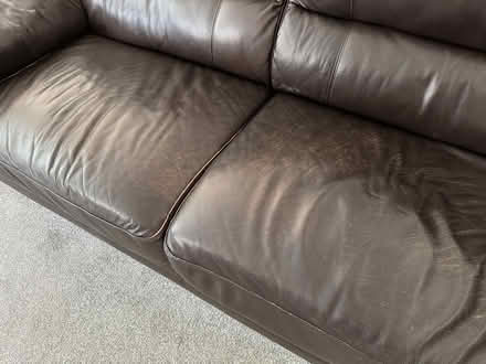Photo of free Leather sofa and 2 armchairs (Milton heights OX14) #1