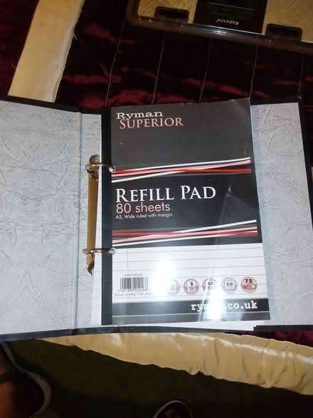 Photo of free A5 ring binder and refill pad (Tonbridge) #1