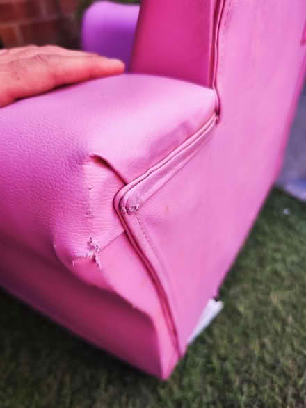 Photo of free Children's pink arm chair and stool (Glastonbury BA6) #3