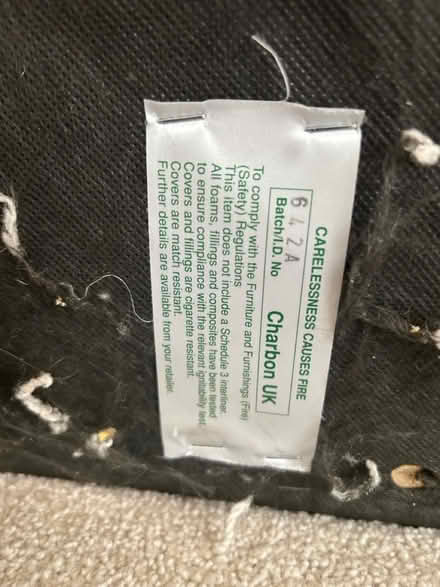 Photo of free 3 seater leather sofa (Northwood, Middlesex) #2