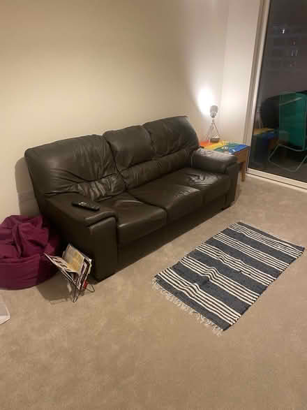 Photo of free 3 seater leather sofa (Northwood, Middlesex) #1