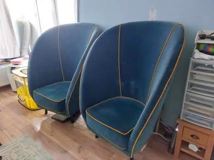 Photo of free Large velvet chairs (Hildenborough) #3