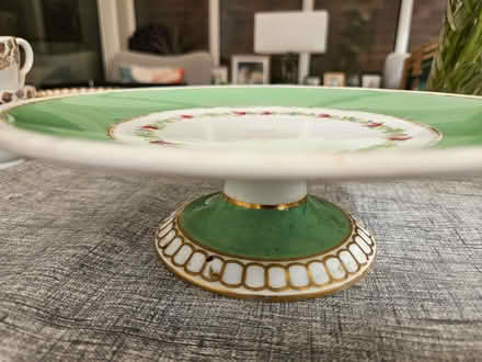 Photo of free Green Floral Gilded Cake stand (Chesham HP5) #1