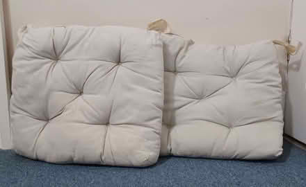 Photo of free 2 x cushions for garden chairs - cream (Primrose LA1) #1
