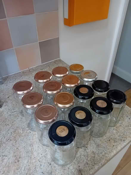 Photo of free Used empty jam jars with lids x 16 (Hillingdon UB10) #1