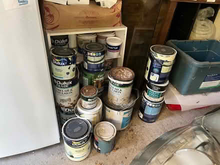 Photo of free 26 cans of half used paint (New Marston OX3) #2