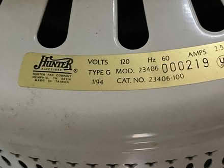 Photo of free ceiling fan (Spring Hill, Somerville) #3