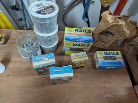 Photo of free Assorted tacks, brads, and nails (Burlingame Easton Addition) #4
