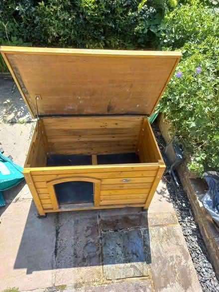 Photo of free Wooden dog kennel W85cm D58cm H60cm (Otford TN14) #2