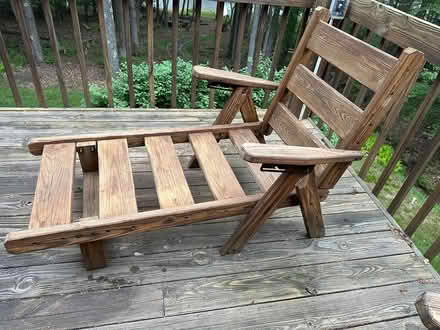 Photo of free quantity 2 wood loungers (Swanton) #2