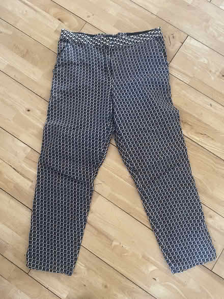 Photo of free Topshop cropped trousers size 10 geometric (Loddon NR14) #1