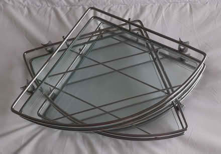 Photo of free Set of 3 glass shelves (with fastenings) (Tilley SY4) #1