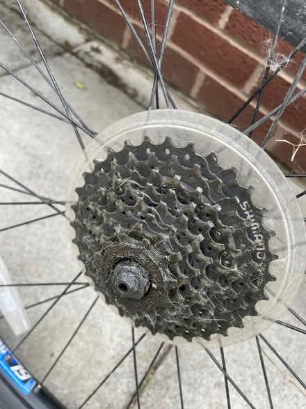 Photo of free Rear alloy wheel with gears (Garstang PR3) #2