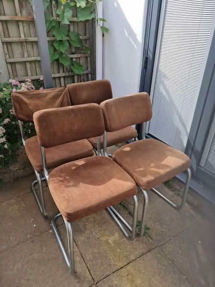 Photo of free Four chrome dining chairs (Great Baddow CM2) #1