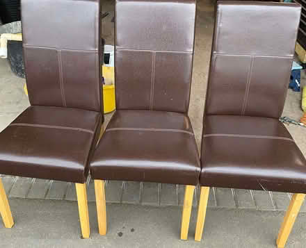 Photo of free Three dining room chairs in great condition (Greaves LA1) #1
