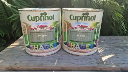 Photo of free Cuprinol paint x 2 1 litre tins (KT3 - Motspur Park) #1