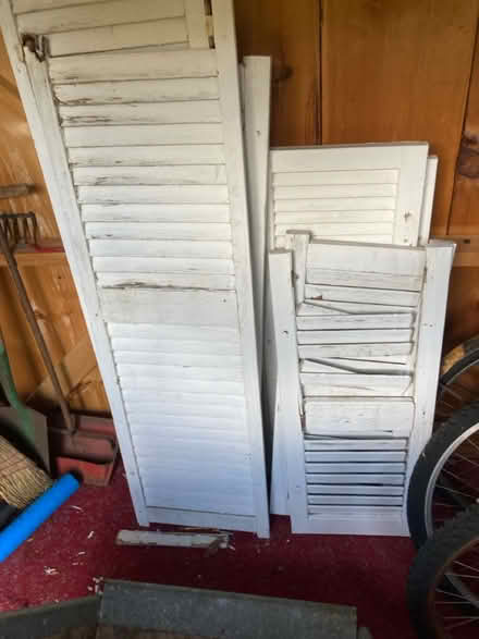 Photo of free White wooden window Shutters (Chatham, MA) #3