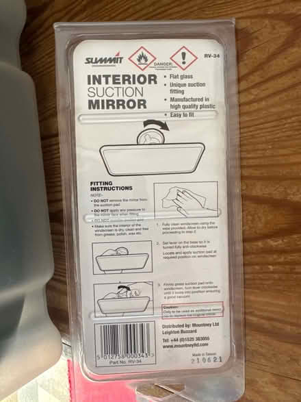 Photo of free Suction Rear View Mirror (Wheathampstead AL4) #2
