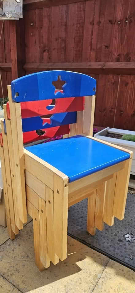 Photo of free Wooden kids chair (Steventon ox13 6fl) #1