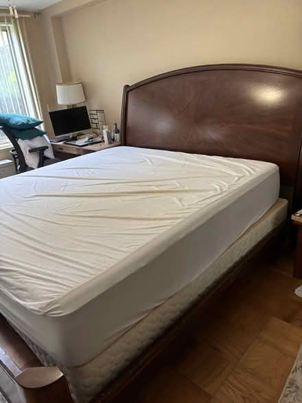 Photo of free King Size Bed frame and base (Grosvenor Place) #1