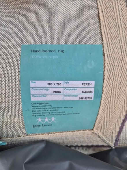 Photo of free John Lewis purple rug (Chiswick W4) #2