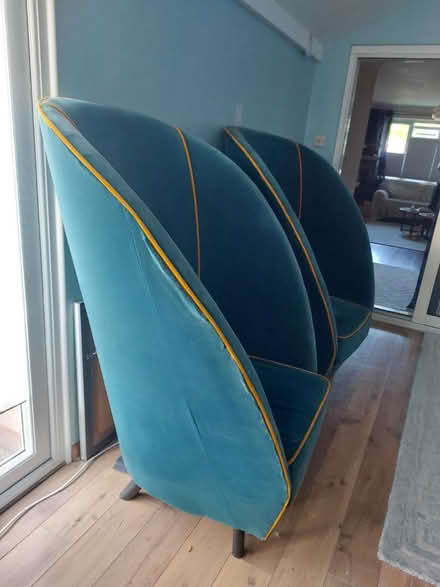 Photo of free Large velvet chairs (Hildenborough) #1