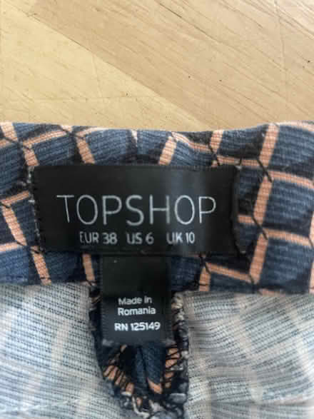 Photo of free Topshop cropped trousers size 10 geometric (Loddon NR14) #2