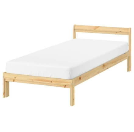 Photo of free Twin Ikea bedframe & mattress (Downtown Oak Park) #1