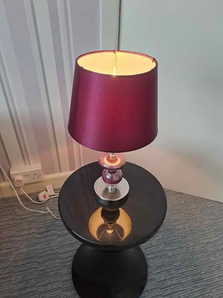 Photo of free Purple bedside lamp (Harefield SO19) #2