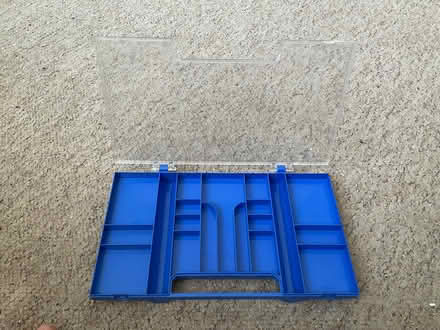 Photo of free Small blue box.White shelf thing? (Mottingham) #4