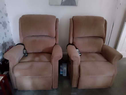 Photo of free 2 Riser/recliner chairs electric (Catsclough Crossing CW7) #1