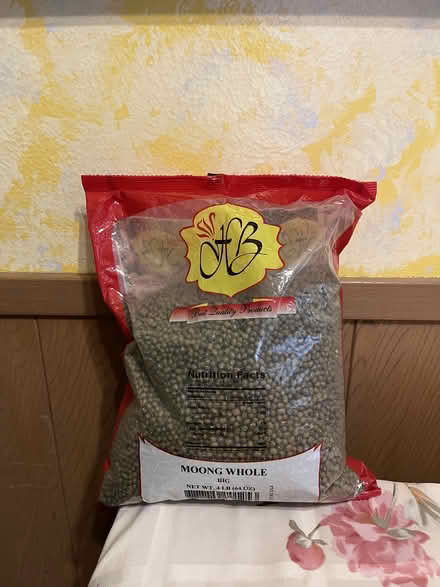 Photo of free Table cloth, 2 glass jars,mung bean (Maywood Park Santa Clara) #4