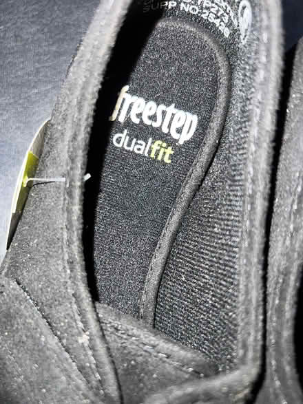 Photo of free step dual fit black pump shoes size 6. New (Spondon DE21) #3