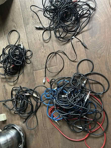 Photo of free Misc Audio Cable Bundle - midi leads, jack cables (East Dulwich SE22) #1