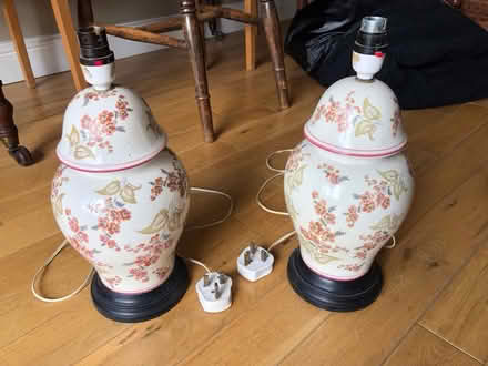 Photo of free Pair of decorative table lamps (Walkley, S6) #1