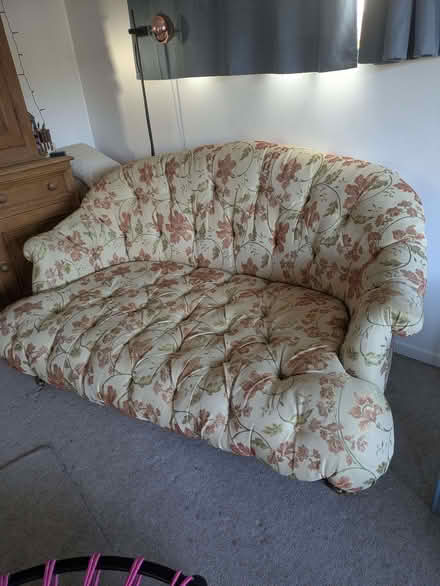 Photo of free Curve backed sofa (Llandrindod LD1) #2