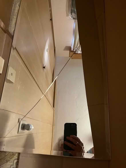 Photo of free Cracked 54” wall mirror (Central- Alvernon and Grant) #2