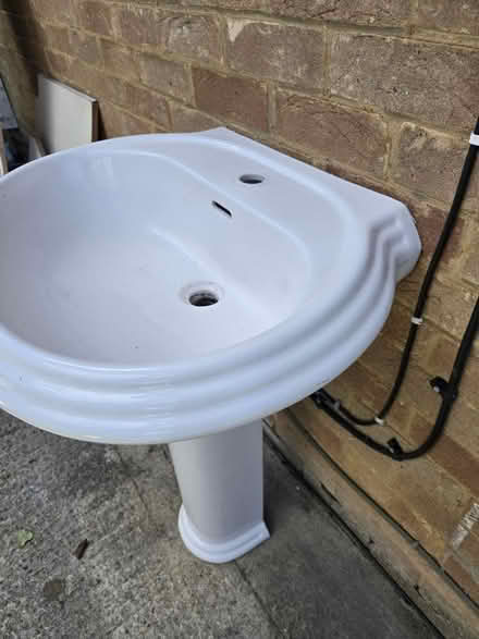 Photo of free Bathroom ceramic sink & toilet (Melksham SN12) #3