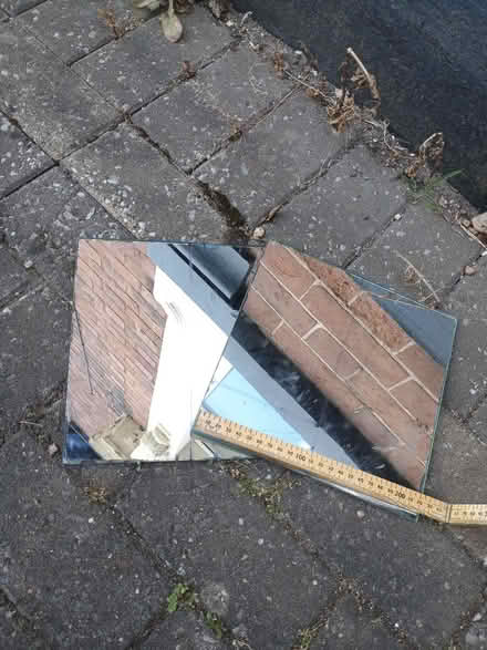 Photo of free 2x mirrors 20.5 cm square (Harborne B17) #1