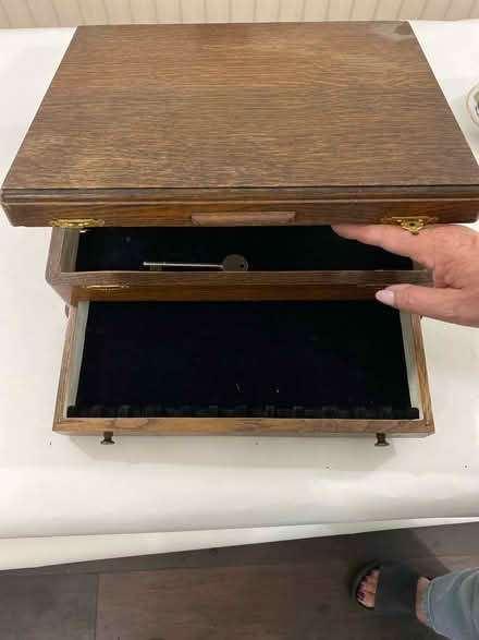 Photo of free wooden box with drawer (SM5 3SG) #1