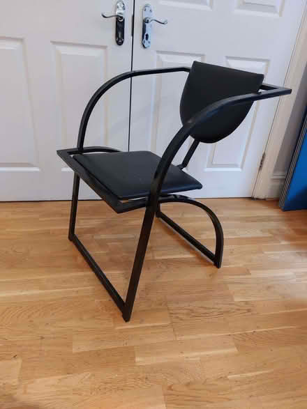 Photo of free Metal chair black (Marylebone W1G) #1