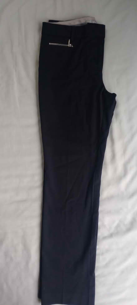 Photo of free M&S size 12 medium navy trousers (Saint George's CO2) #1