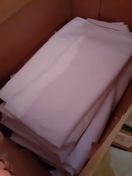 Photo of free White tablecloths (Jamaica Plain) #1