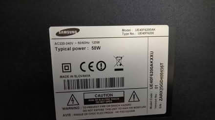 Photo of free TV Samsung UE40F6200AK (Skipton) #2