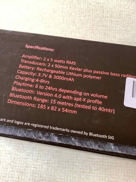 Photo of free Bluetooth speaker (Balerno EH14) #2
