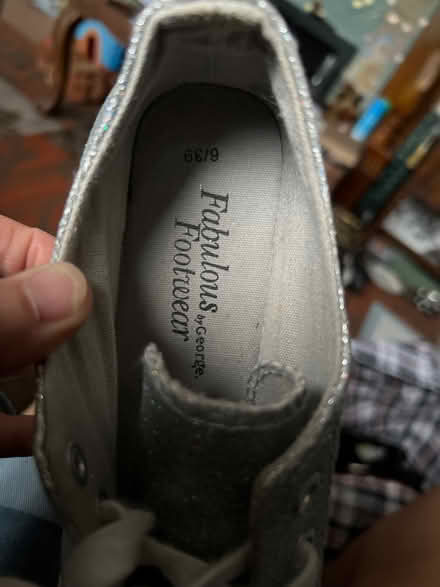 Photo of free George silver glitter pump shoes size 6/39 (Spondon DE21) #2