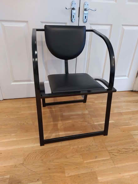 Photo of free Metal chair black (Marylebone W1G) #2